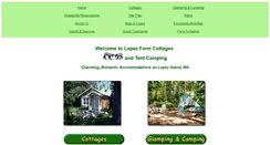 Desktop Screenshot of lopezfarmcottages.com